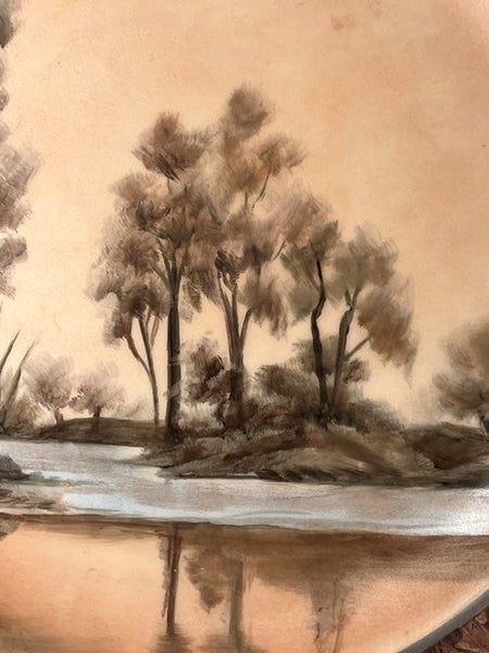 Vintage Gwenda King Painting On A Rosenthal Studio Line Plate Carousel 2