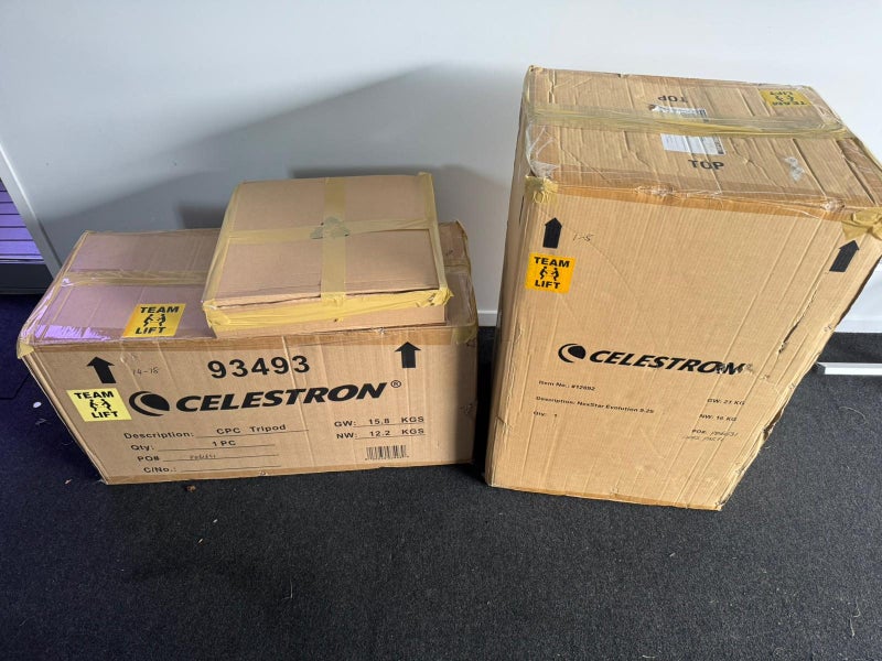 Celestron NexStar Evolution 9.25 – Hardly Used, original boxes & extras included64198663077635110