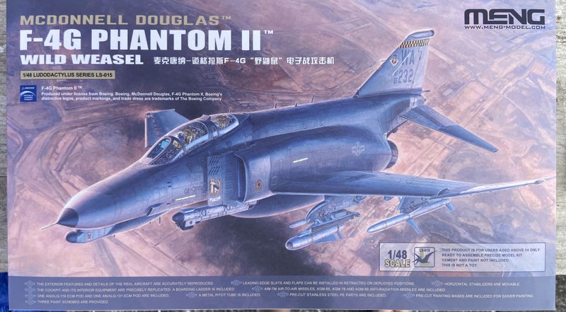 McDonnell Douglas F-4G Phantom II Wild Weasel Meng Model | No. LS-015 | 1:4864198663277058110