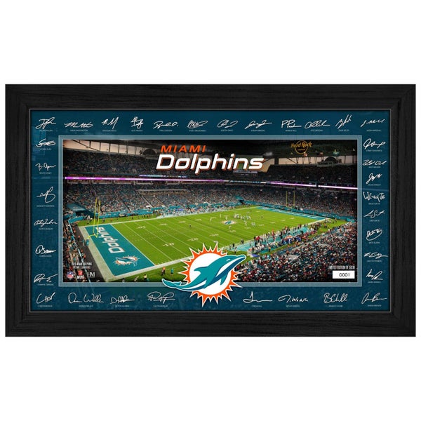 Miami Dolphins 2025 NFL Signature Gridiron Frame Carousel 1