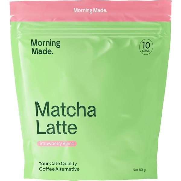 Morning Made Matcha Latte Strawberry Blend Drink Powder 50g Carousel 1