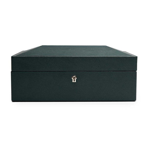 Wolf British Racing Green 8-Piece Watch Box Carousel 2