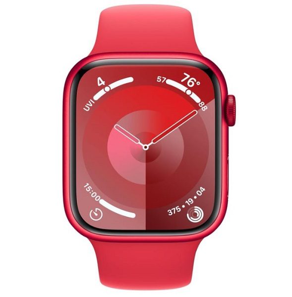 Apple Watch Series 9 GPS + Cellular,45mm Red Alu.Case M/L Red Sport Band Carousel 2
