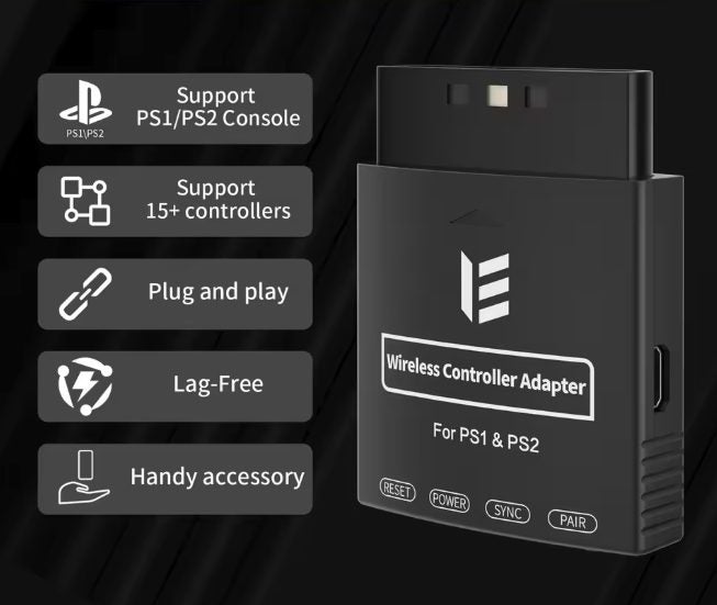 Wireless Adapter For PS1/PS2 Console from PS5/ PS4/Xbox Controller Carousel 2