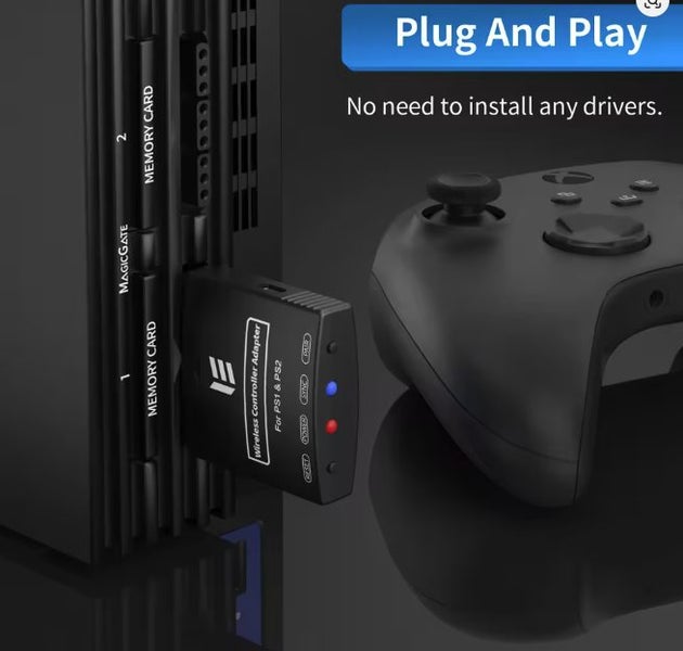 2 x Wireless Adapter For PS1/PS2 Console from PS5/ PS4/Xbox Controller Carousel 6