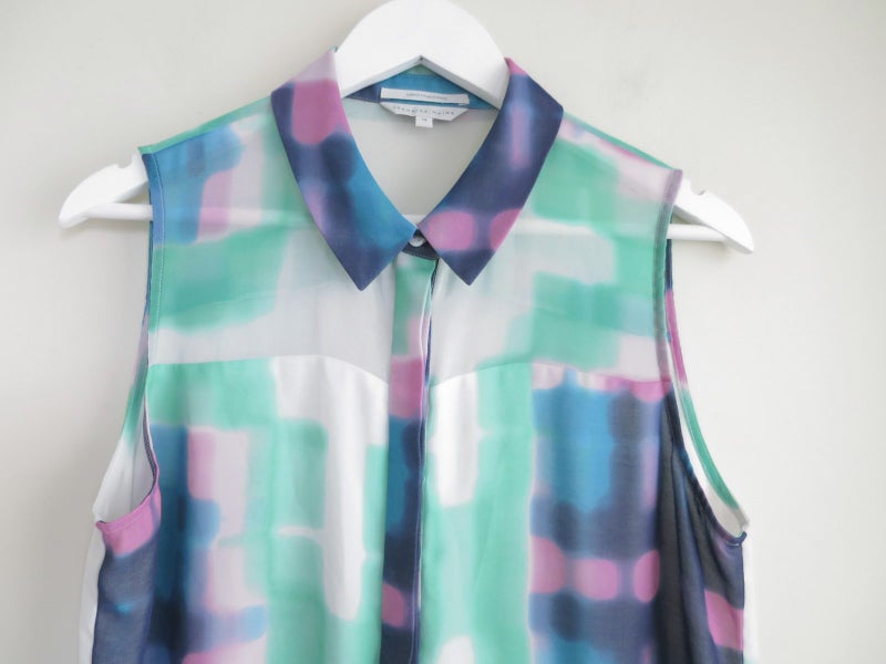 VERONIKA MAINE (AU) *Stunning Chic Chiffon Sleeveless Summer Blouse Top* 12 Carousel 2