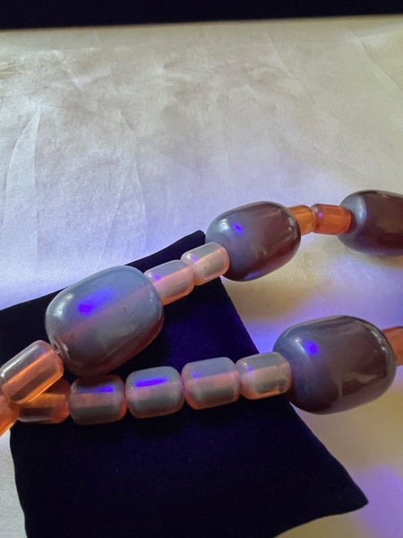 Long Vintage Chunky Genuine UV Tested Baltic Amber Beads Necklace, 115 gr *60 cm Carousel 13