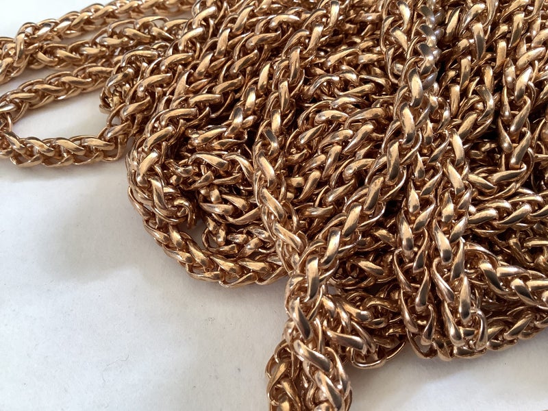 Rose Gold plated chain bulk about 27m 1.57kg Carousel 1