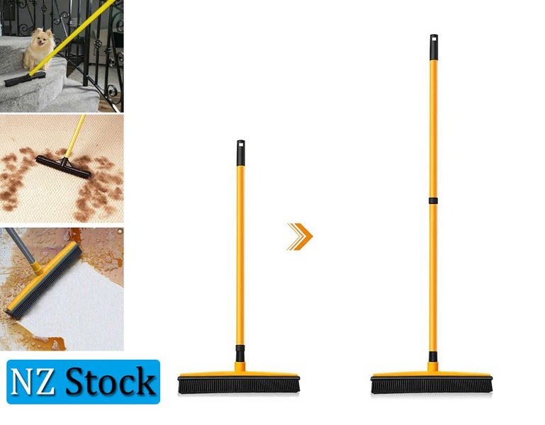 Telescopic Rubber Broom Pet Hair Removal Carousel 1