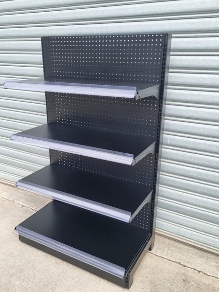 Supermarket Racking Single Sided 1800mm H x 900mm L x 400mm W FREE DELIVERY Carousel 2