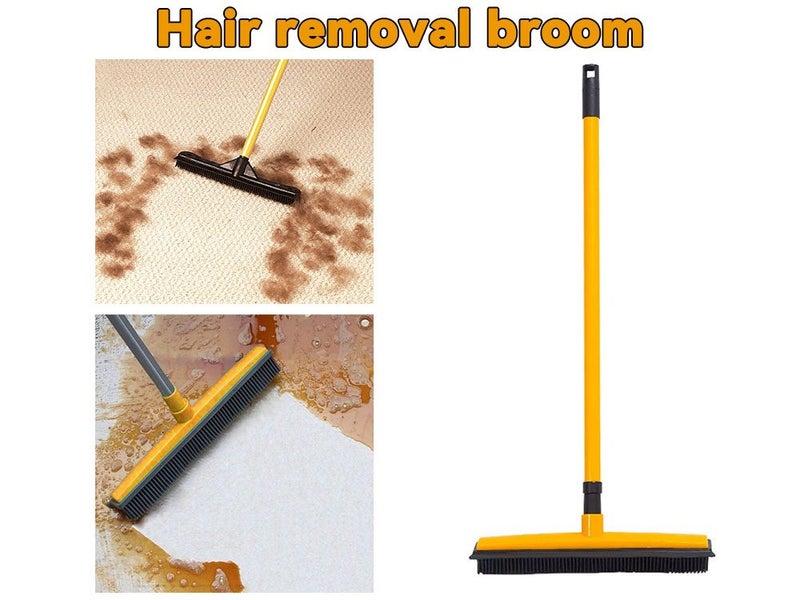 Telescopic Rubber Broom Pet Hair Removal Carousel 11