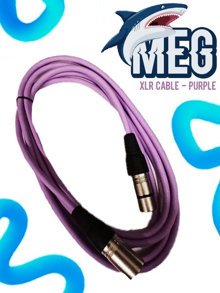 MEG - XLR Cable - 6m Purple Carousel 1