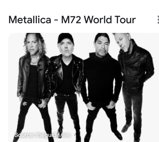 Metallica GA1 standing64450529224579110
