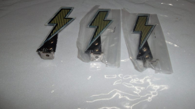 Stern AC/DC Pinball Machine 3 piece Lightning Bolt Set Carousel 1