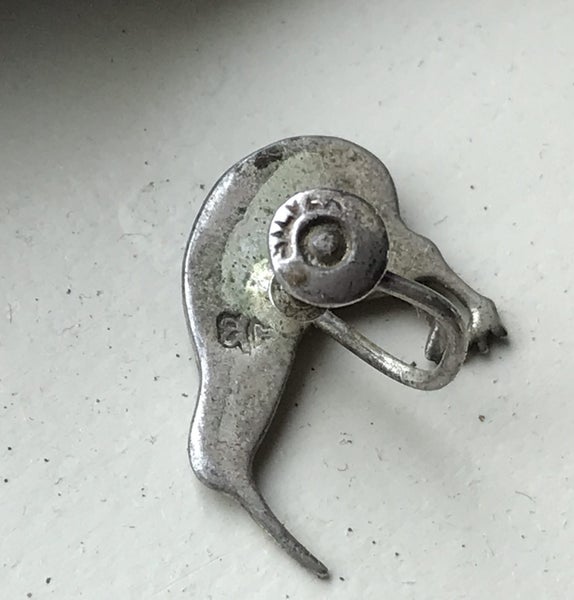 Vintage Ataahua Sterling Silver & Paua Screw On Earrings Carousel 2