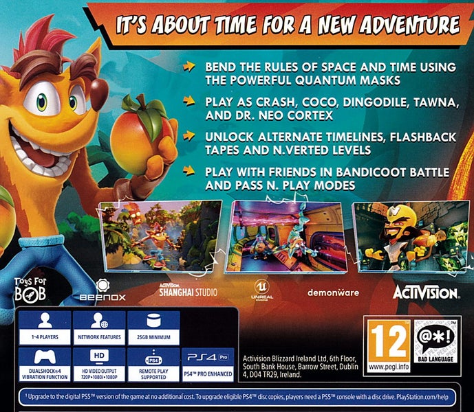 Crash Bandicoot 4 It's About Time PS4 Carousel 2