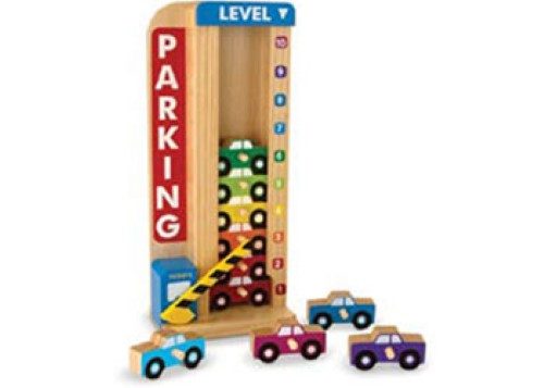 Melissa & Doug - Stack & Count Parking Garage Carousel 1
