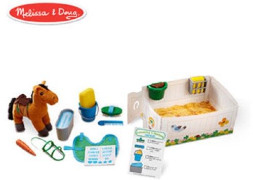 Melissa & Doug - Feed & Groom Horse Care Play Set (NEW) Carousel 1