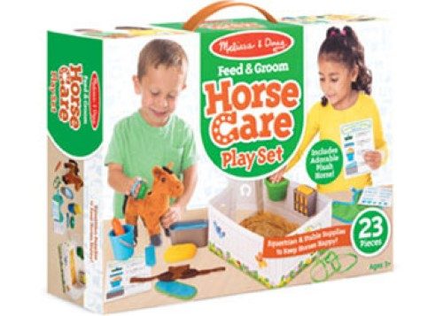 Melissa & Doug - Feed & Groom Horse Care Play Set (NEW) Carousel 2