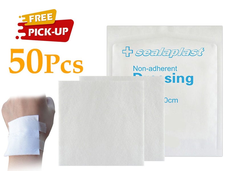 50Pcs Non-Adherent Pads for Wounds 4" x 4" Carousel 1