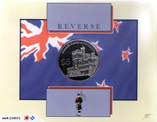 NZ - Large $5 - 1998 Dunedin - UNC in Folder Carousel 2