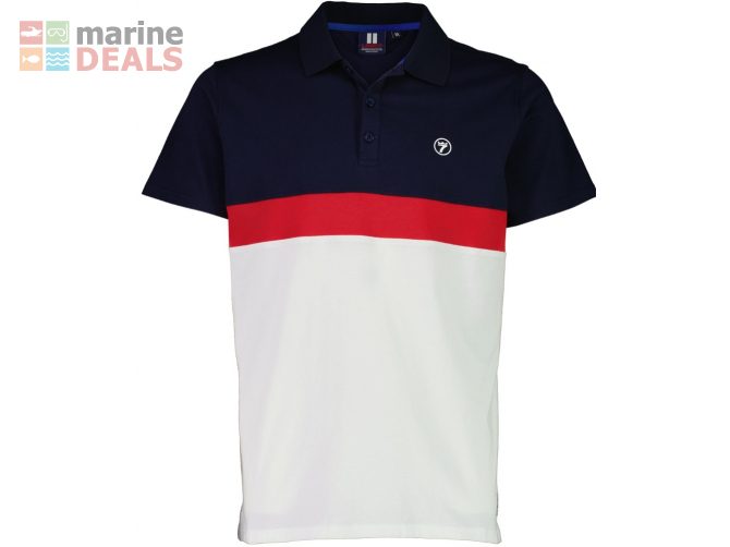 Line 7 Jib Mens Polo Shirt Navy/White L Carousel 1
