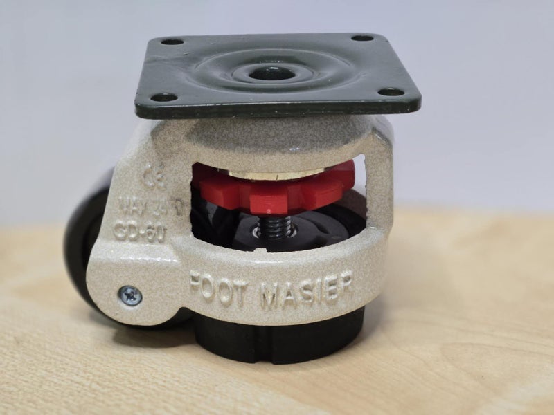 Leveling Caster Wheel Swivel Workbench Adjustable 1000KG Casters GD-60F 4PCS Carousel 1