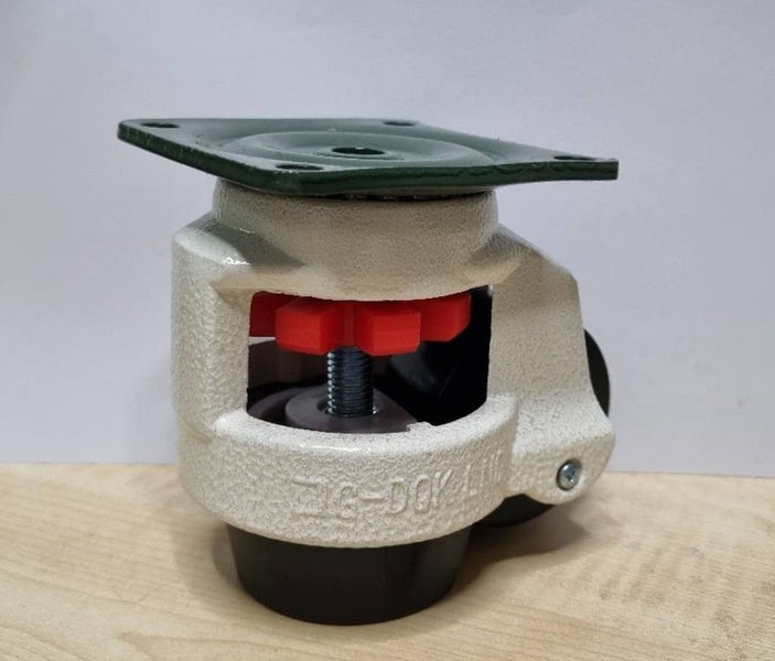 Leveling Caster Wheel Swivel Workbench Adjustable 1400KG Casters GD-80F 4PCS Carousel 2