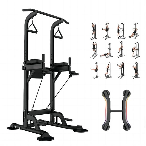 Multi-Function Chin Pull Up Power Tower Carousel 9