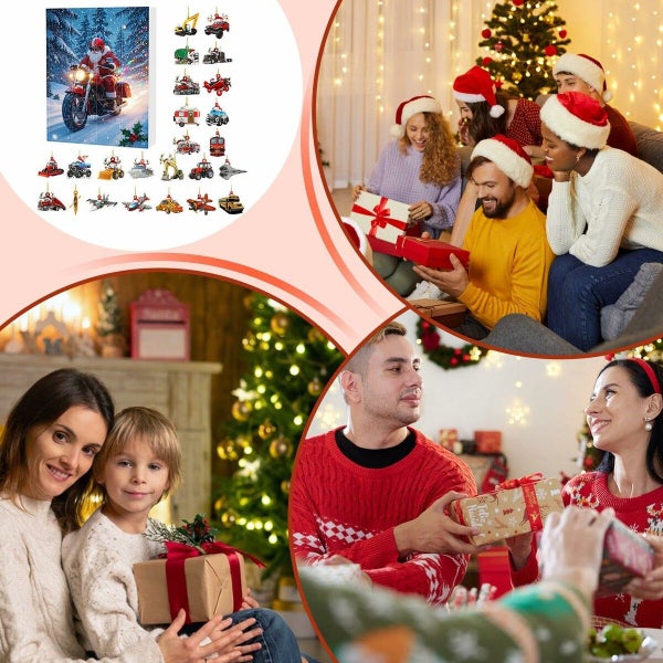 Christmas Advent Calendar with 24 Vehicles Trains Planes Vehicles Carousel 9