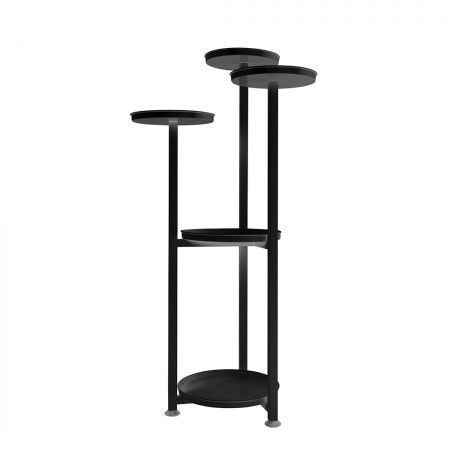 Plant Stand Outdoor Indoor Flower Black Medium Carousel 2