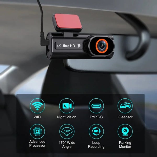 NNEOBA 4K Dual Lens Dash Cam with Night Vision Carousel 2