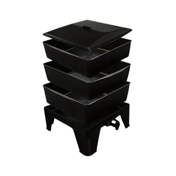 NNETM Worm Composting Bin 3-Tier Waste Converter Carousel 1