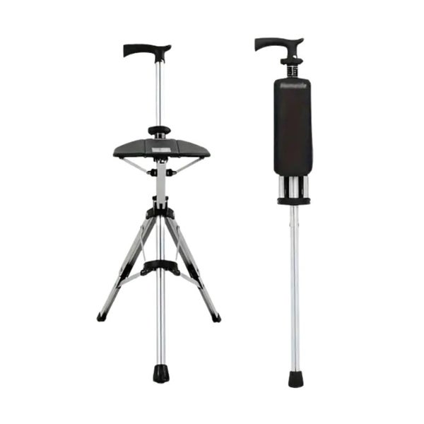 NNETM 2-in-1 Trekking Pole with Foldable Seat Carousel 1