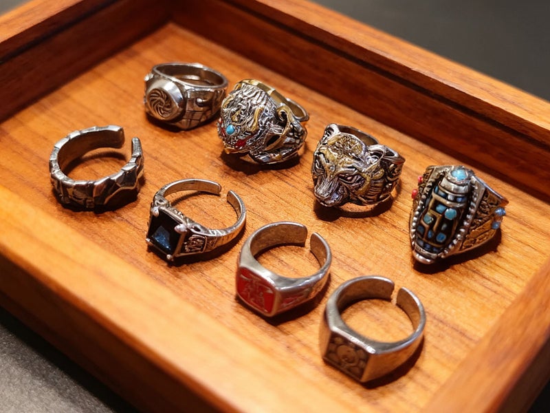 (8X Statement Rings) Men's Adjustable Rings Hip Hop Jewellery RSS49QS-1564641668537345113