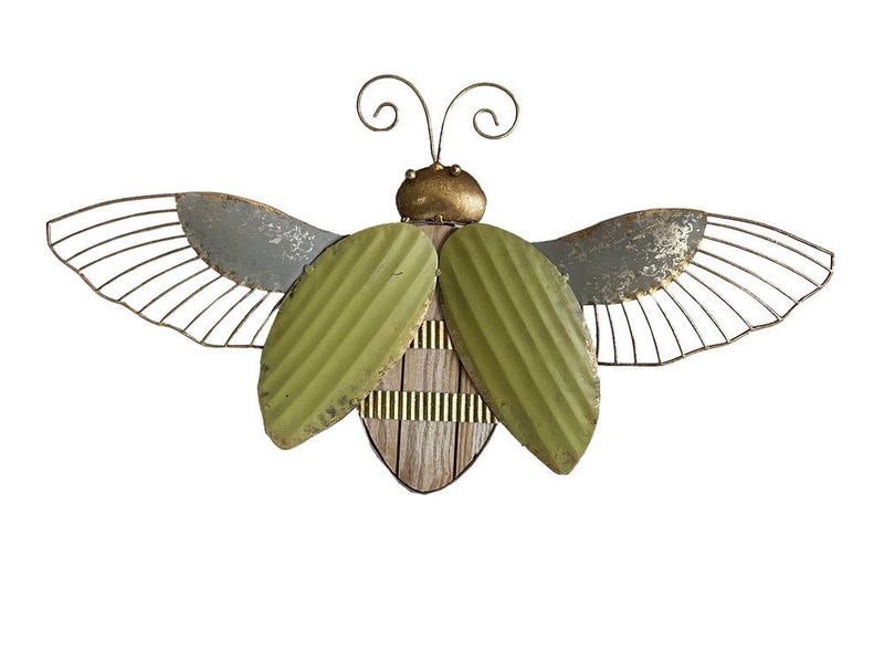 Nature Art Beetle Handcrafted Metal Wall Art Super Cute Multi Coloured Carousel 1