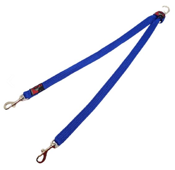 Black Dog Wear Brace Or Slip Double Lead Regular For Leading 2 Dogs (Purple) Carousel 1