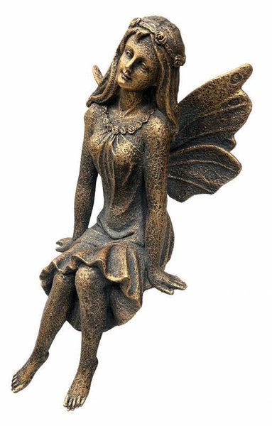 Sandy Fairy Handcrafted Polyresin Bronze Statue Figurine 30cmH Carousel 1