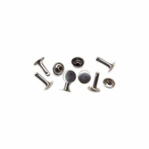 Nickel Plated Rivets And Burrs 12Mm 100 Pk Carousel 1