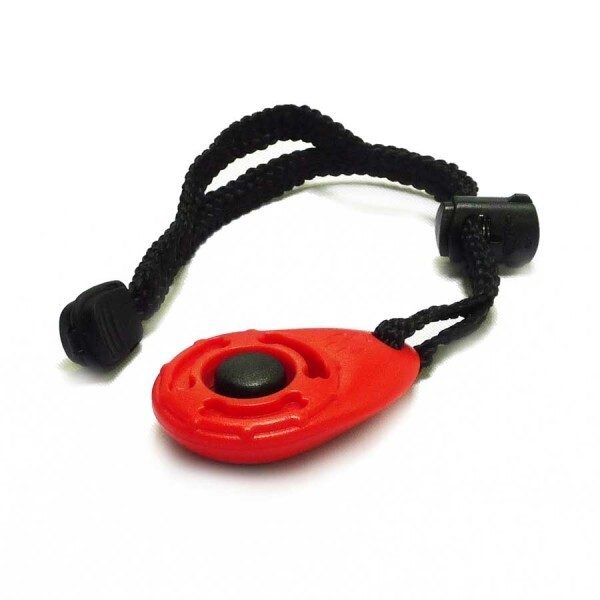 Black Dog Wear Tear Drop Clicker on Wrist Strap Dog Cat Various Colours Carousel 1