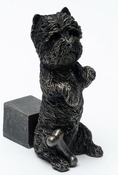 Potty Feet Set of 3 West Highland Terrier Dog Pot Plant Feet Antique Bronze Hand Carousel 2