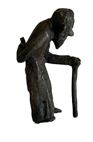 Grumpy Old Miner Merv Makers Of The Iron Fairy Hand Made Cast Iron Statue Carousel 2