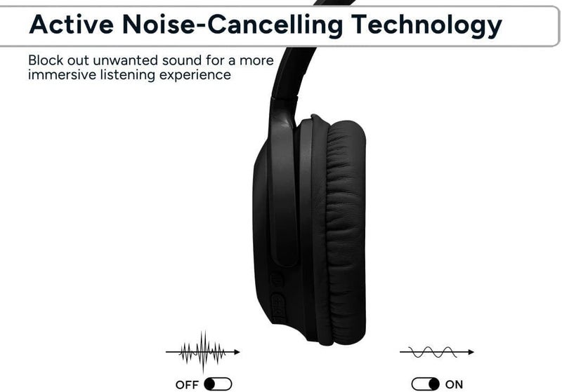 Kogan NC35 Noise-Cancelling Headphones (Black) - KANC35HRABLK Carousel 2
