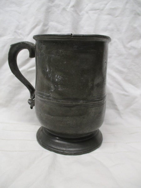 BR 9206 - Victorian Pewter Tankard Mug - Antique - Circa 1837 to 1901 Carousel 1