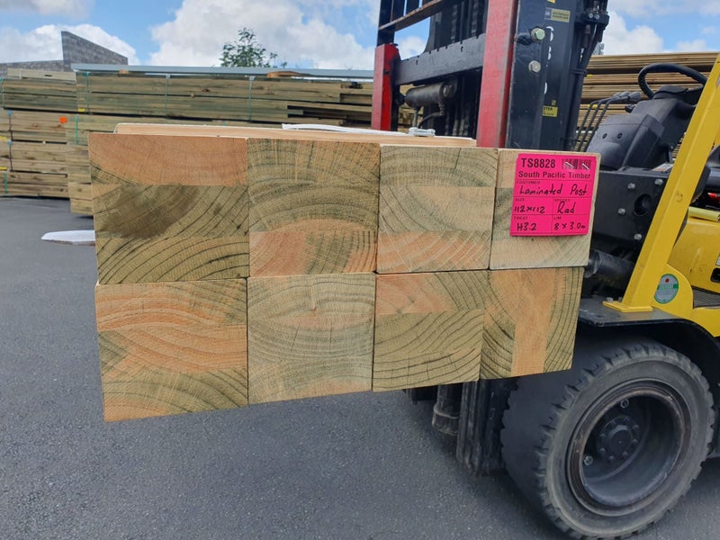 PINE LAMINATED POST - D4S - 112 x 112mm - 24m - H3.2 - TS882864220111271426111