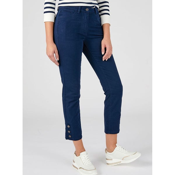 98% cotton crops - navy - size 16 + free pair of jeans in white - yes free Carousel 1