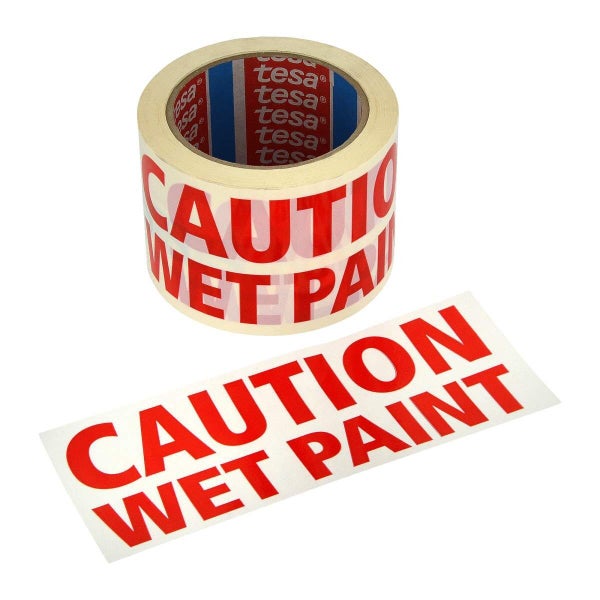 "WET PAINT" Construction Site Safety Tape - 24 Rolls! Carousel 1