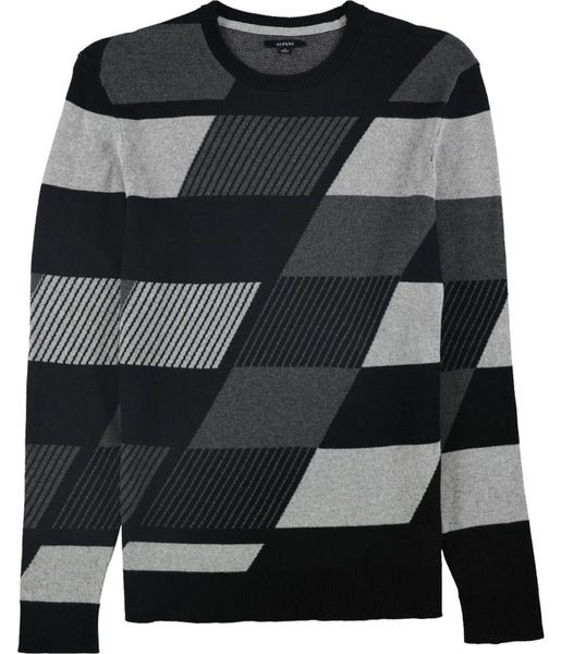 Alfani Mens Abstract Color Block Pullover Sweater Carousel 1