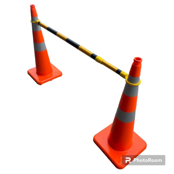Traffic Control Bundle: 10 x 900mm Orange Traffic Cones + 5 Barrier Arms Carousel 2