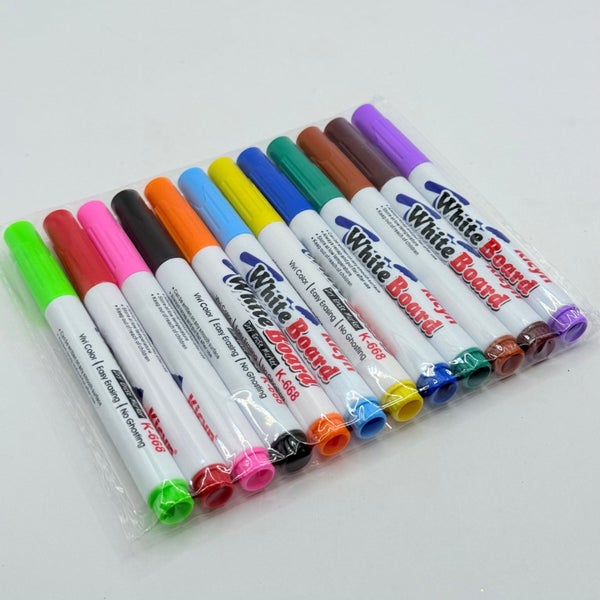 12 Pcs Whiteboard Marker Set Carousel 1